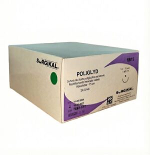 Sutura ác poliglicolico SGK 6/0 hr15