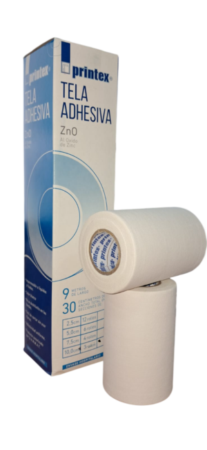 Tela adhesiva tubo hospitalario Printex 10 cm x 9 mt